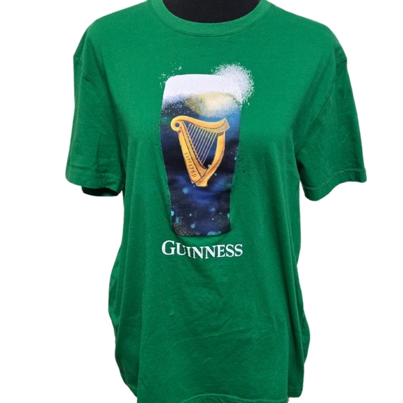 Guinness Men's Green T-shirt Size Large - Picture 1 of 5